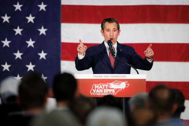 <p>Republican Matt Van Epps won his race in what turned out to be a surprisingly competitive race in Tennessee’s 7th district</p>