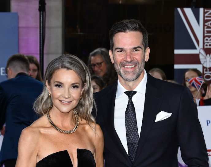 Helen Skelton and Gethin Jones on the red carpet earlier this year