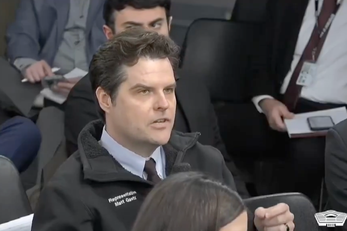 ‘Scruffy’ Matt Gaetz grills administration in first appearance with new-look Pentagon press corps