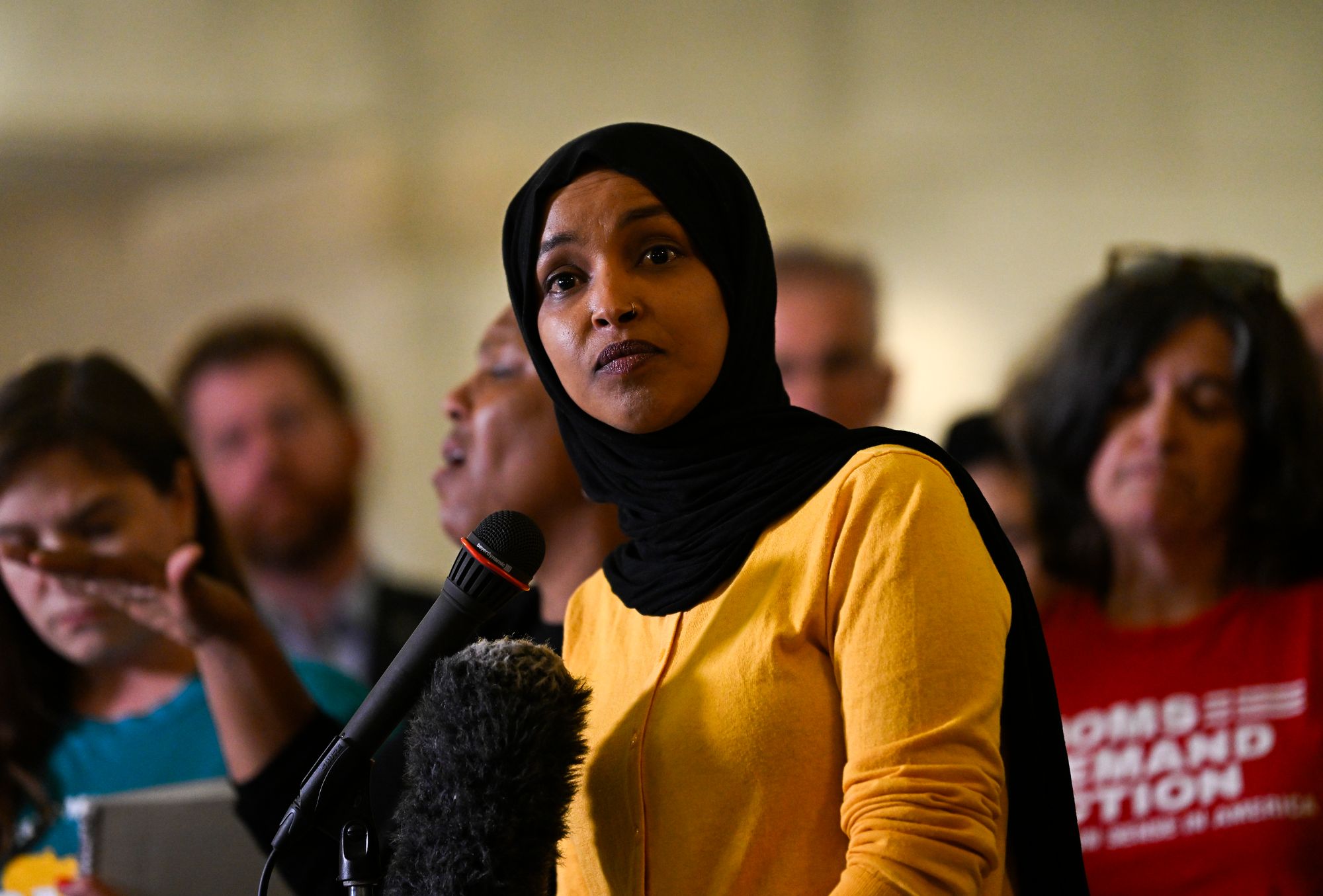 Trump said that Rep. Ilhan Omar, a Minnesota Democrat, "should be thrown the hell out of our country."