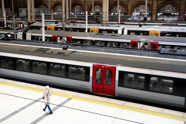 The top five busiest stations were in London (Jordan Pettitt/PA)