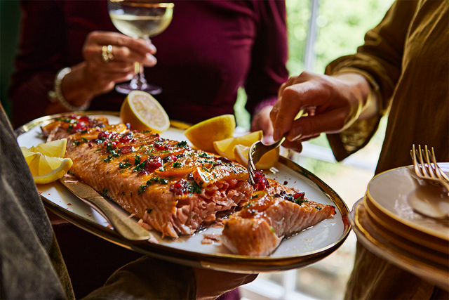 <p>Dishes include a salmon with caramelised orange slices, Sicilian lemon and mascarpone delice and lots more</p>