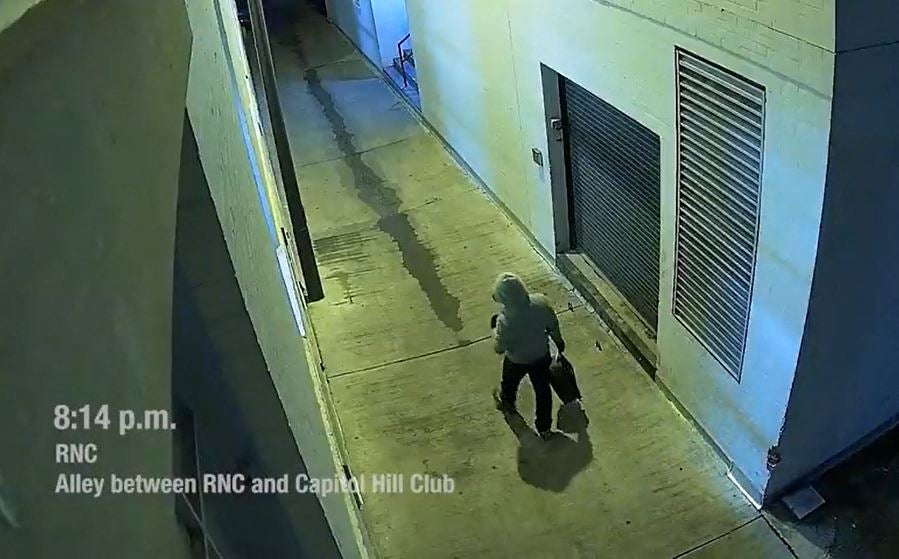 Cole allegedly confessed to planting the bombs after investigators showed him footage from outside RNC and DNC headquarters