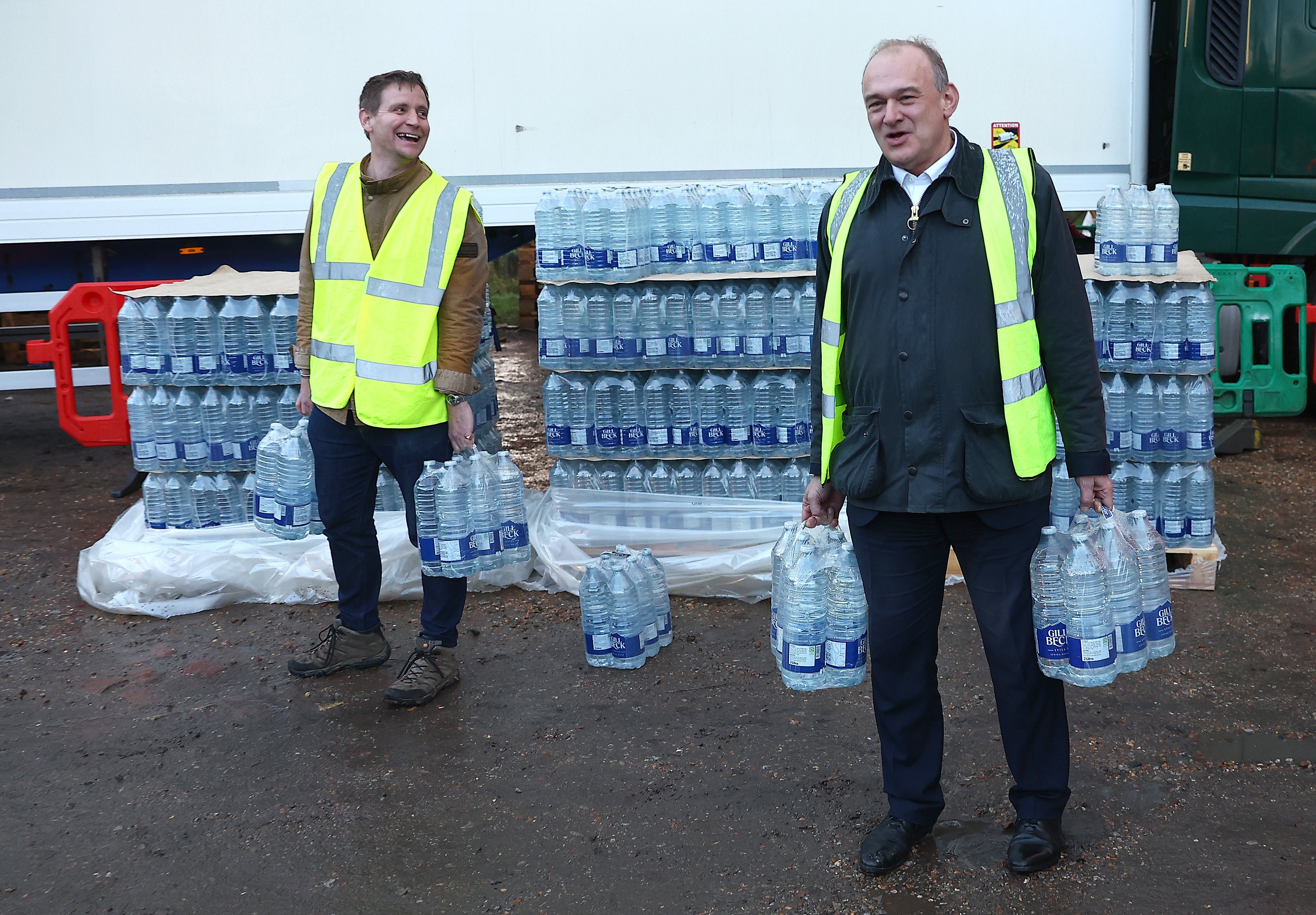 <p>Local MP Mike Martin (L) has called for the South East Water chief to resign</p>