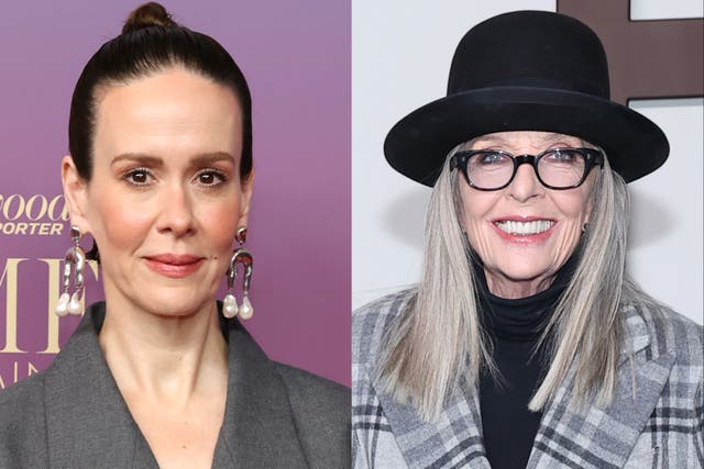 <p>Sarah Paulson paid tribute to Diane Keaton Wednesday in an emotional speech</p>