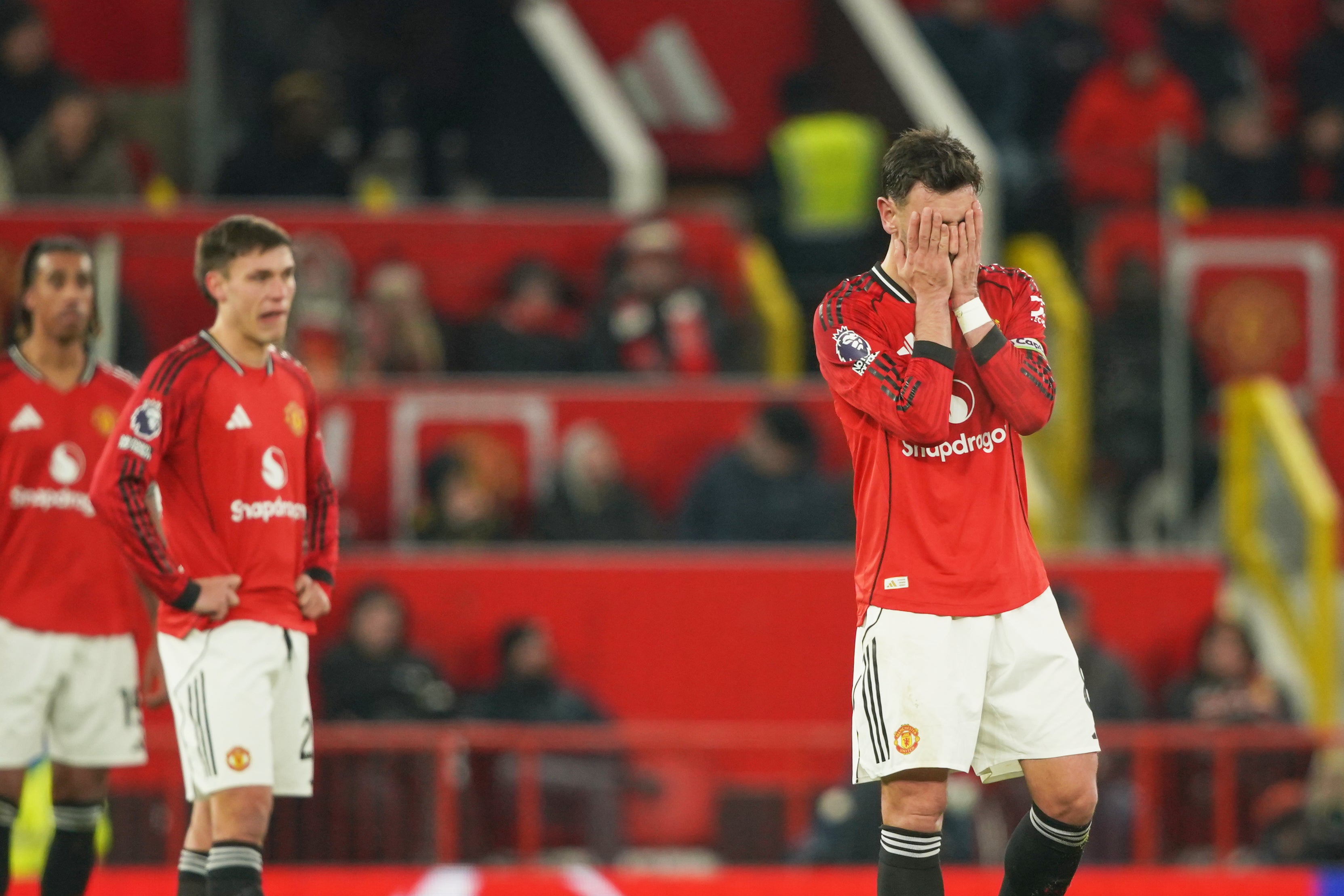 <p>Manchester United endured another frustrating evening</p>