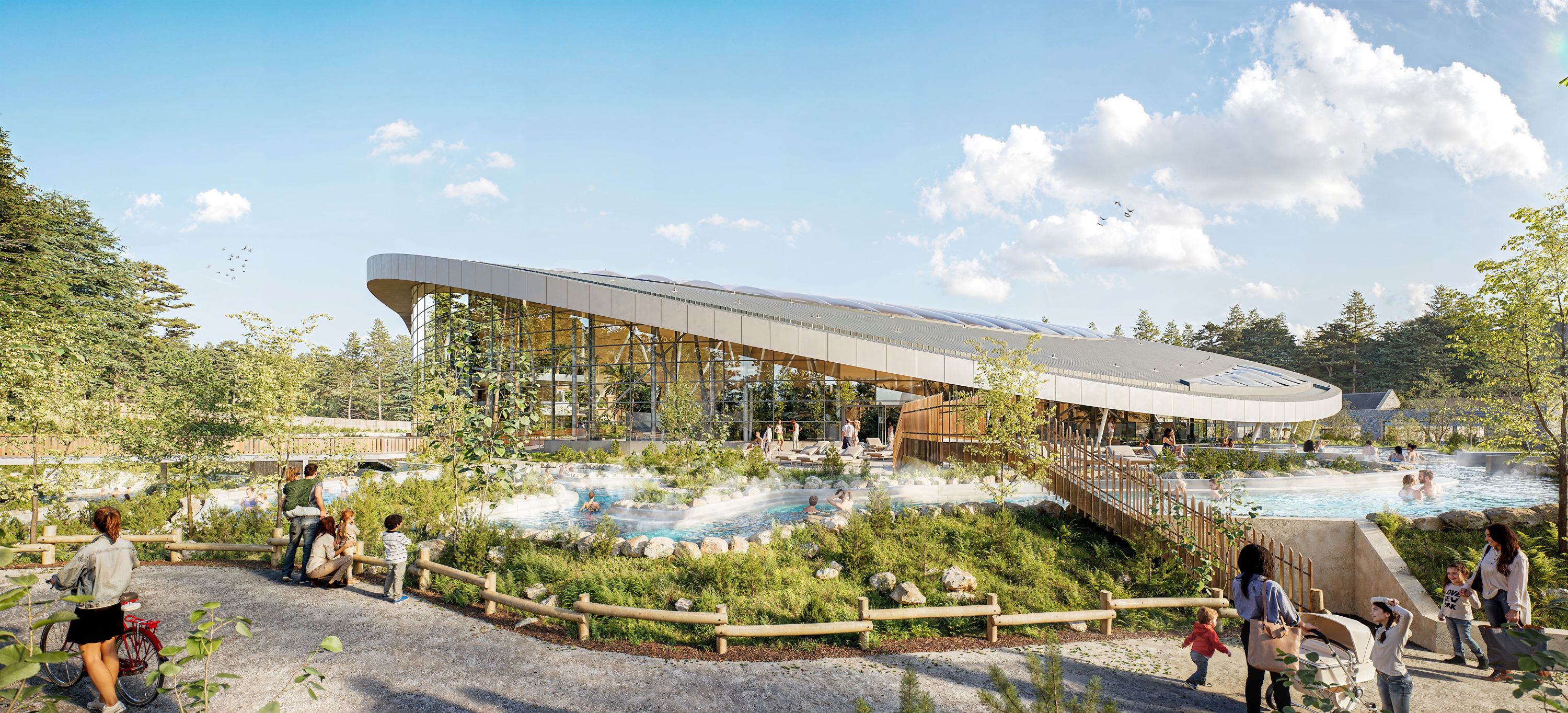 An artists' impression of the Subtropical Swimming Paradise at the new Scotland Center Parcs