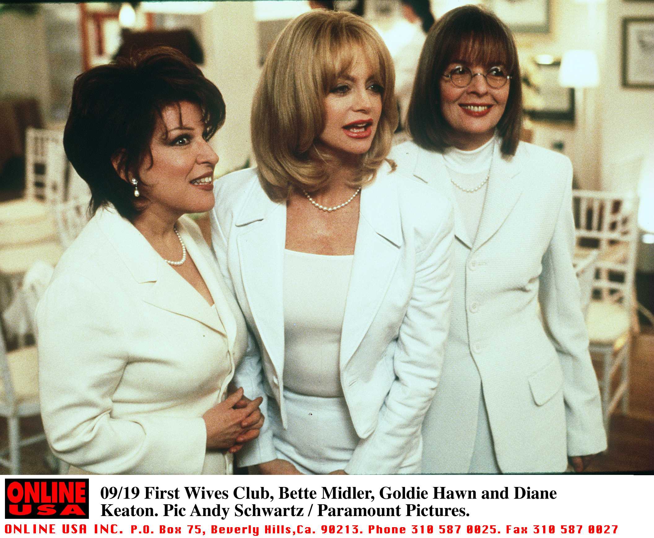 Bette Midler, Goldie Hawn And Diane Keaton in 'First Wives Club'