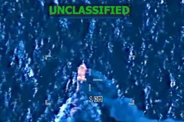 <p>Video footage posted by SouthCom shows a boat speeding across the ocean surface before becoming engulfed in flames.</p>