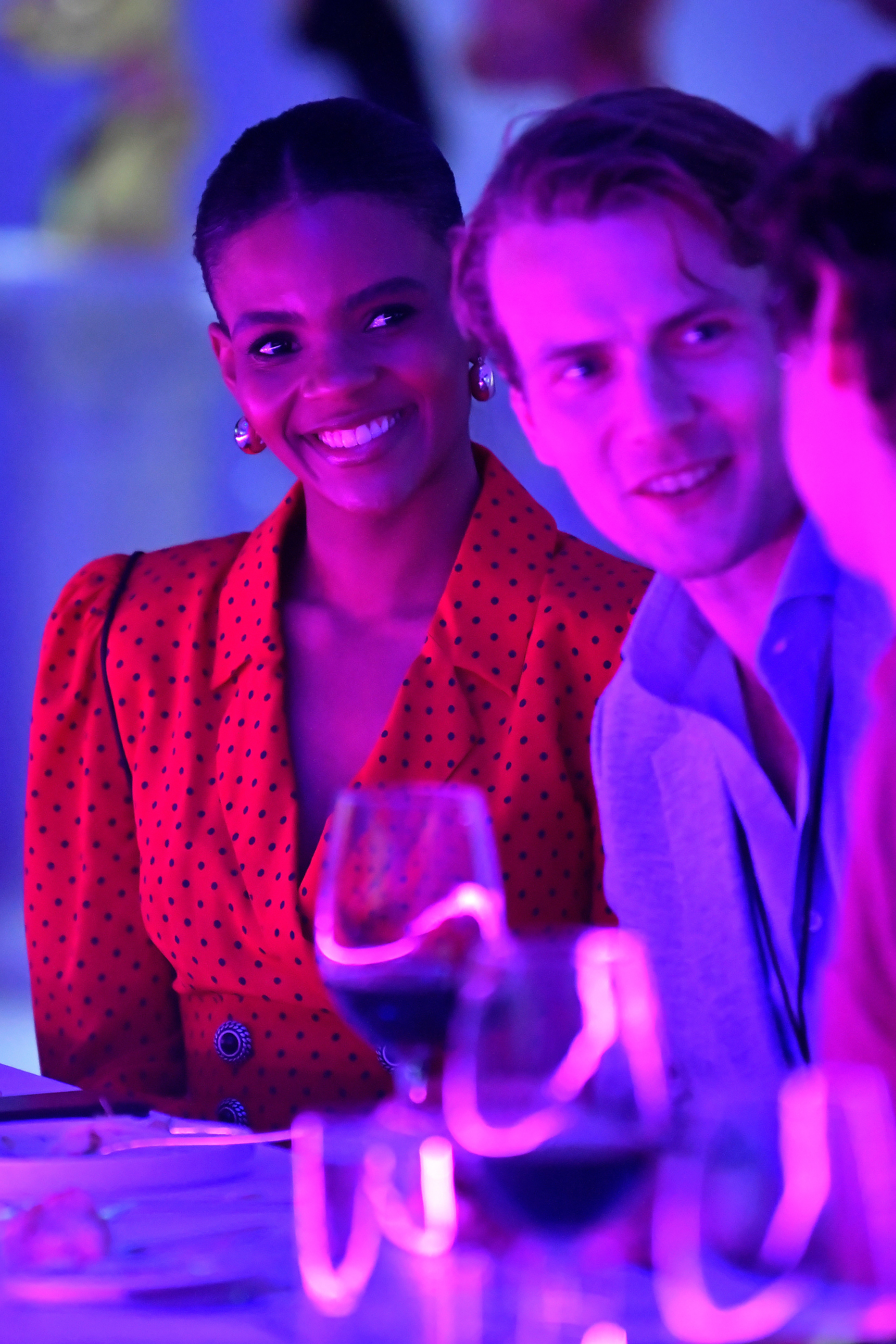 With husband George Farmer