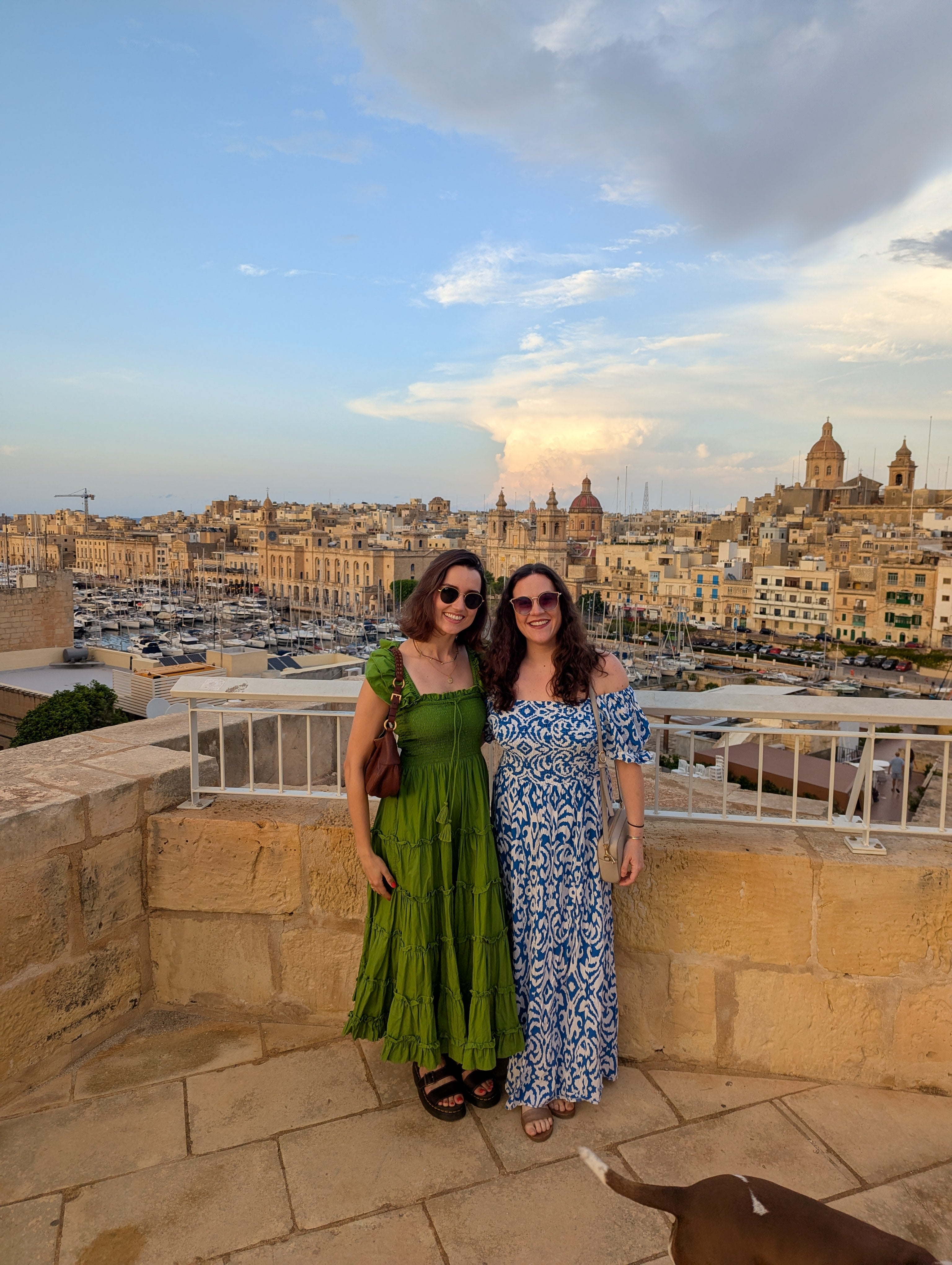 <p>Jess and Jessica in Valletta during their girls’ trip</p>