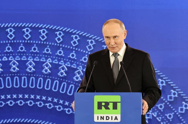 <p>Yvette Cooper said Britain and Europe must unite against escalating cyber attacks and disinformation from Russia </p>