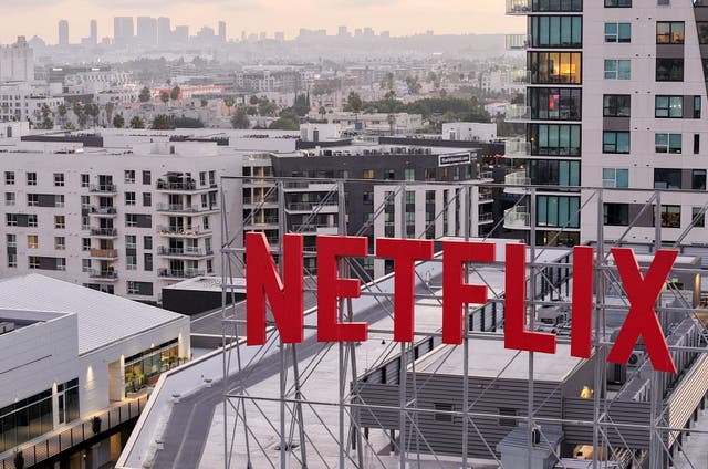 <p>The Netflix logo is displayed above Netflix corporate offices on October 7, 2025 in Los Angeles, California</p>