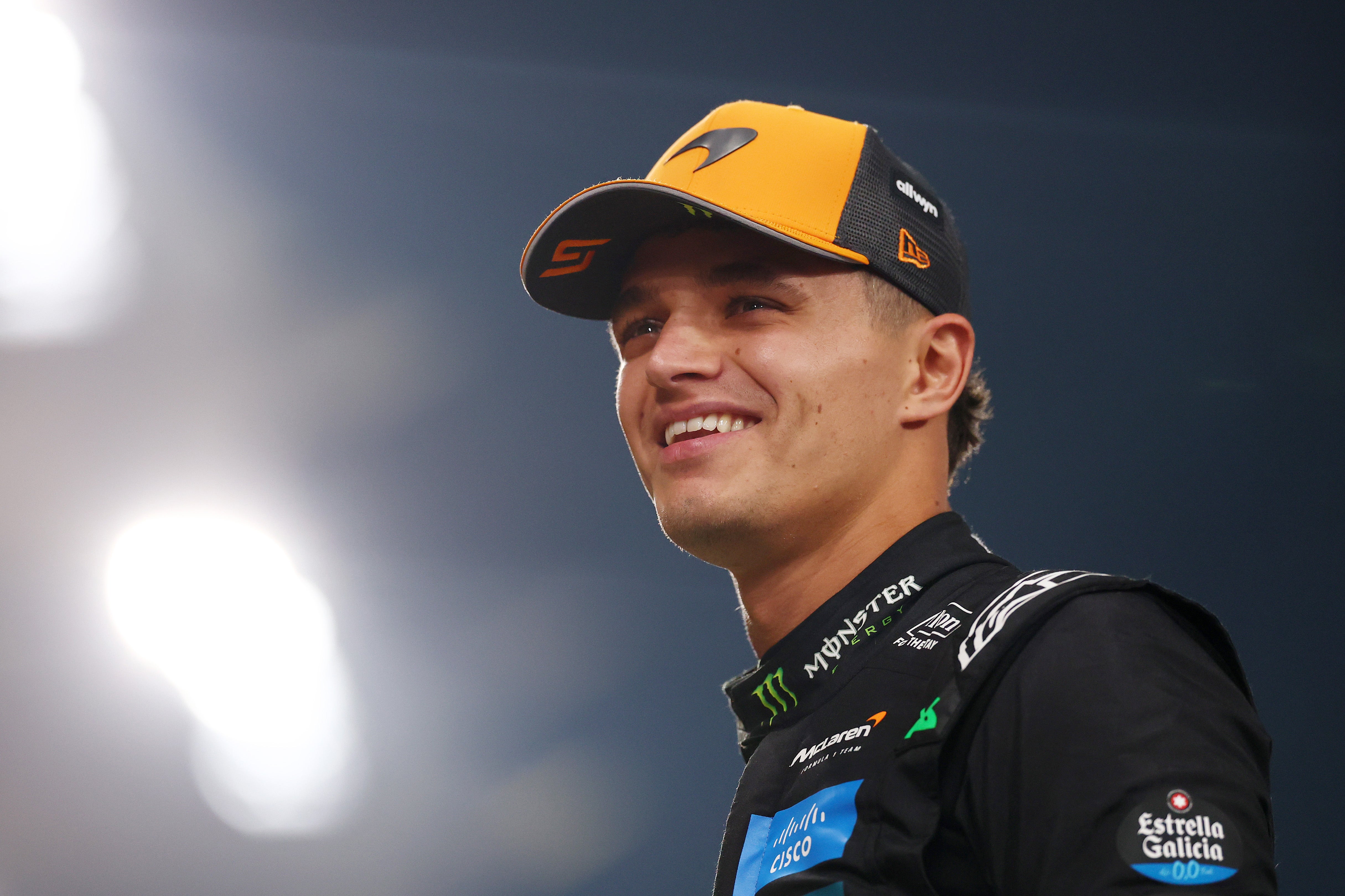 Lando Norris currently leads by 12 points - he only needs a podium on Sunday