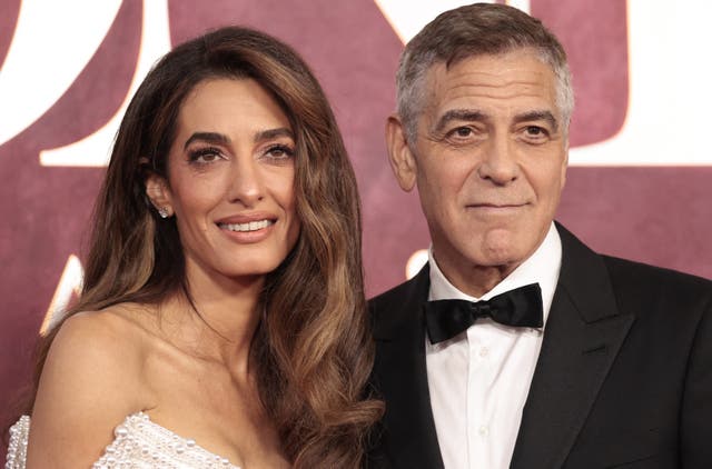 <p>Amal and George Clooney</p>