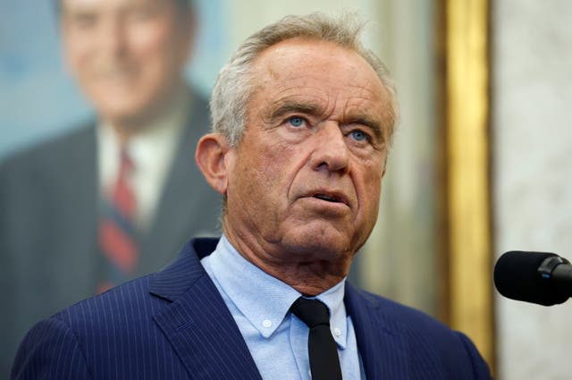 <p>Robert F. Kennedy Jr. delivers remarks during an event in the Oval Office of the White House on October 16, 2025 in Washington, DC</p>