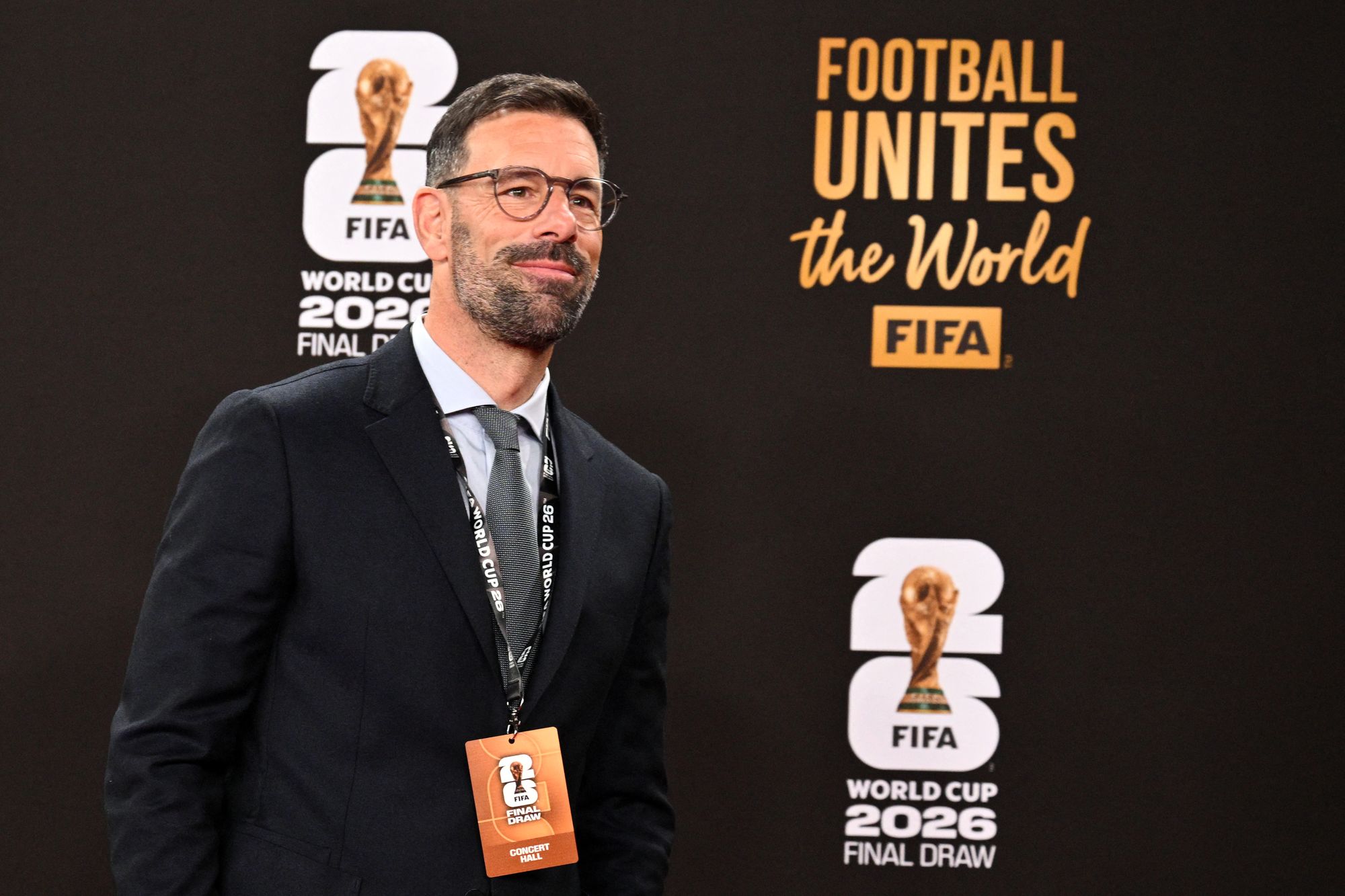 Ruud van Nistelrooy on the red carpet