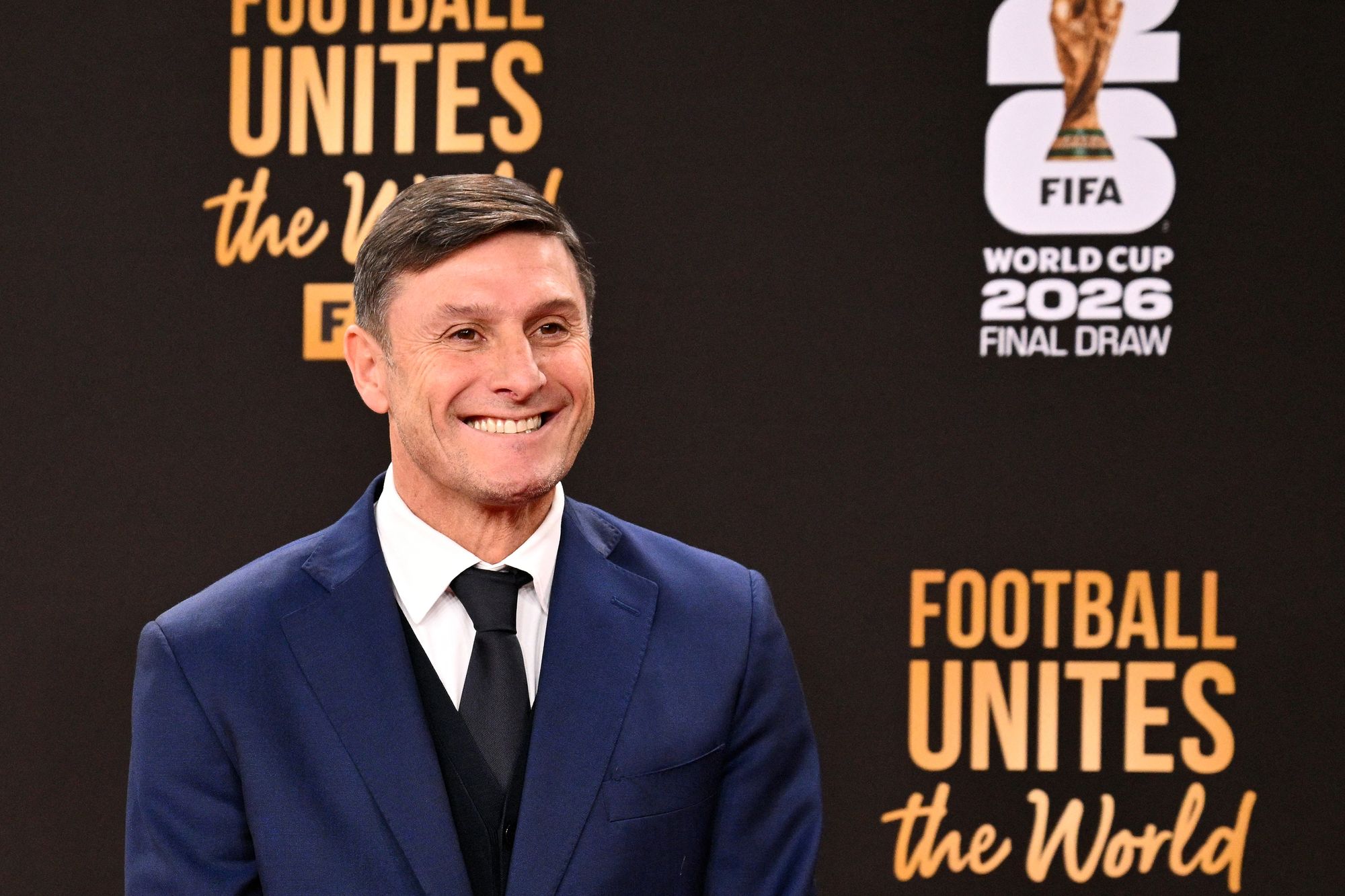 Javier Zanetti at the 2026 World Cup draw