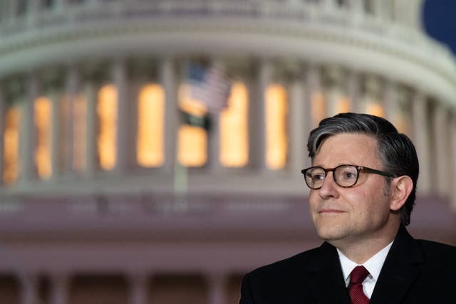 <p>Speaker Mike Johnson said he’s asked members to express their frustrations privately, not on social media – though some still do</p>