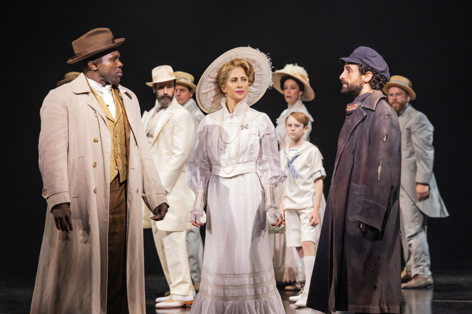 Joshua Henry, Caissie Levy, and Brandon Uranowitz in 'Ragtime'