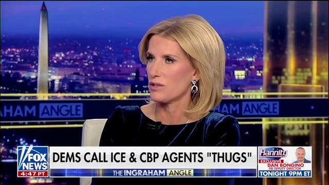 <p>Fox News host Laura Ingraham said that it is ‘borderline illegal’ for Democratic lawmakers to call masked ICE agents ‘thugs’ and called for ‘accountability.’</p>