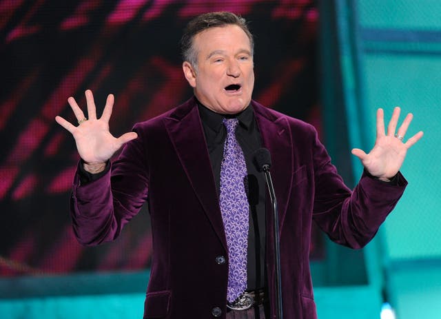 <p>Robin Williams speaks during the 35th Annual People's Choice Awards held at the Shrine Auditorium on January 7, 2009 in Los Angeles, California</p>