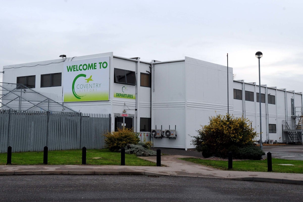 Coventry Airport runway and aviation site before permanent closure