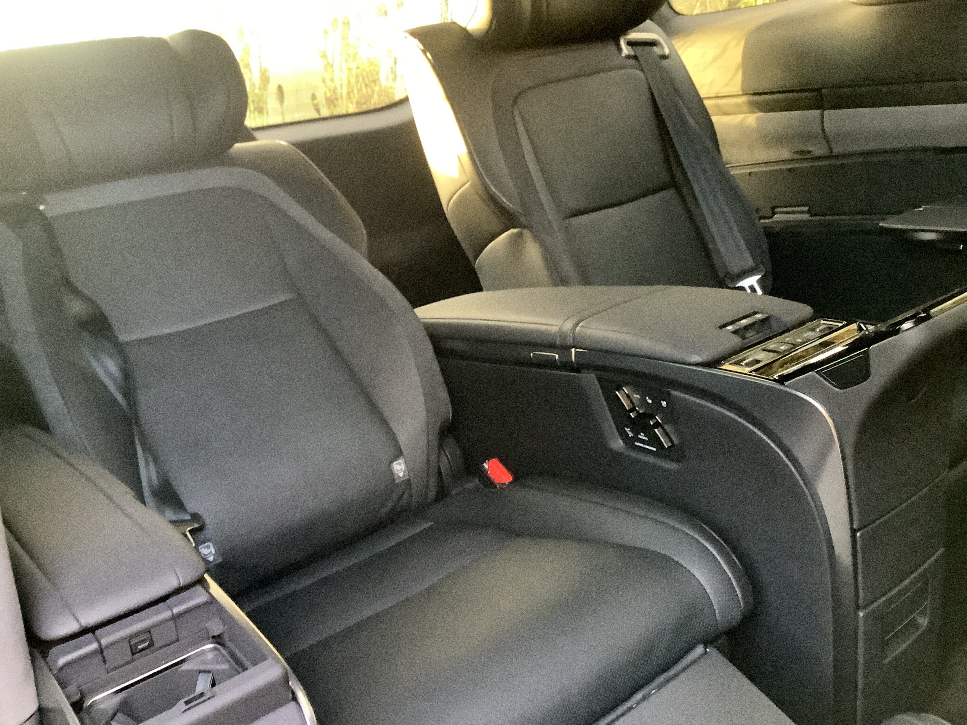 Snug in the back armchairs, you’re swathed in leather and can kick back almost flat for a kip