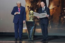 Gianni Infantino accused of breaking Fifa rules after giving Peace Prize to Donald Trump