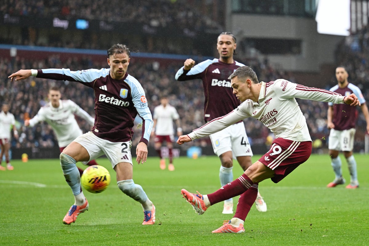Aston Villa v Arsenal live: Gunners set for frantic finale in showdown at top of Premier League