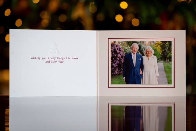<p>The 2025 Christmas card of King Charles III and Queen Camilla</p>