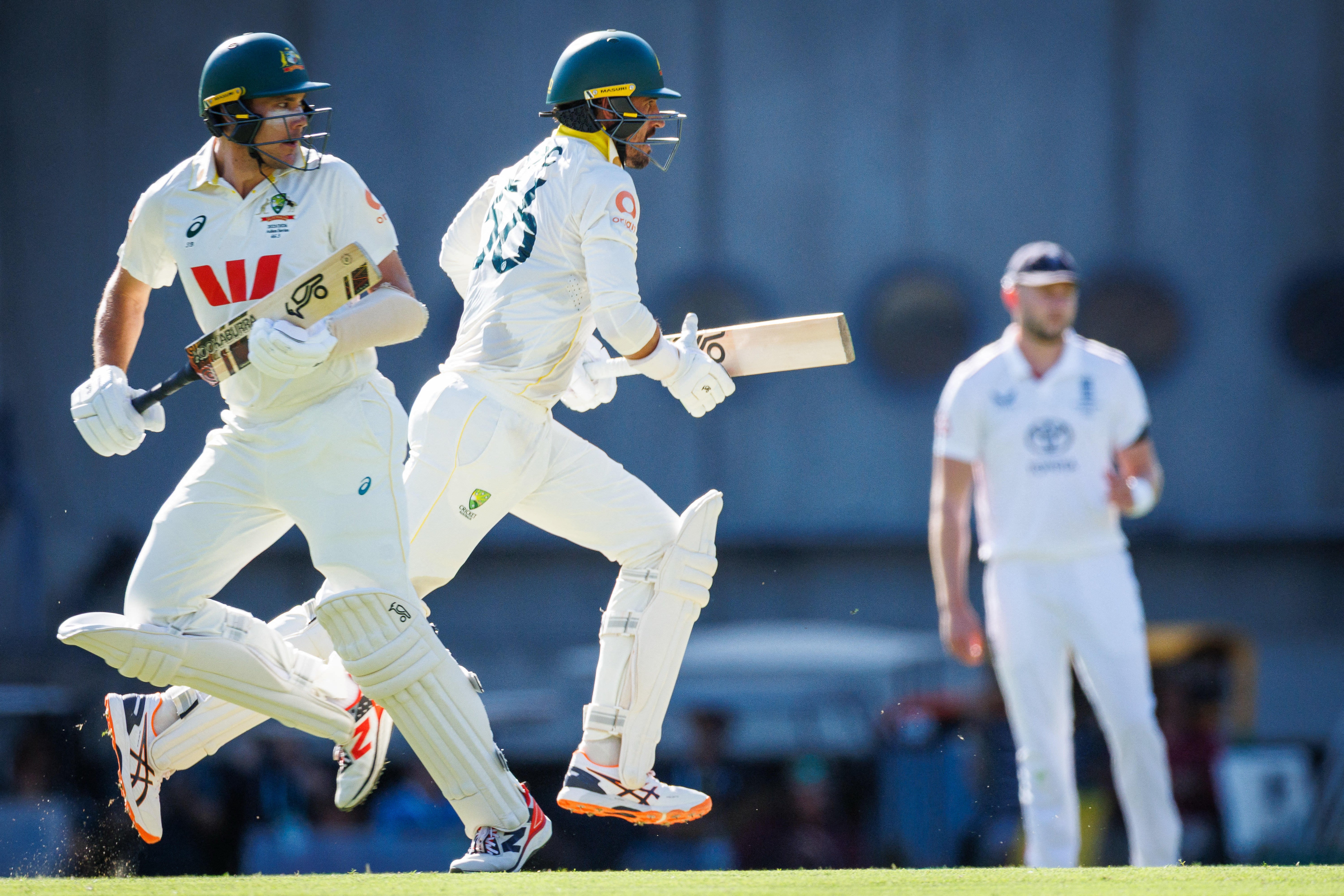 Scott Boland and Mitchell Starc have shared a 75-run partnership