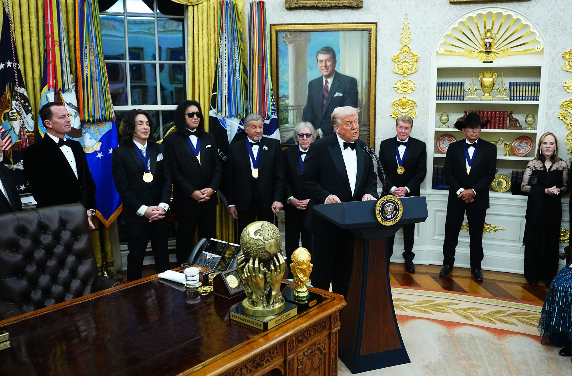 Addressing his upcoming gig as host of the Kennedy Center Honors program, Trump said, 
