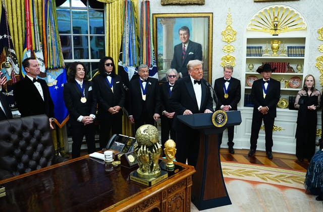 <p>Addressing his upcoming gig as host of the Kennedy Center Honors program, Trump said, "If I can’t beat out Jimmy Kimmel in terms of talent, then I don’t think I should be president."</p>