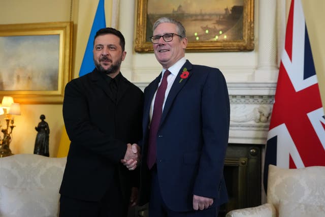 <p>Keir Starmer is expected to reiterate the UK’s strong support for Ukraine at talks in Downing Street on Monday </p>