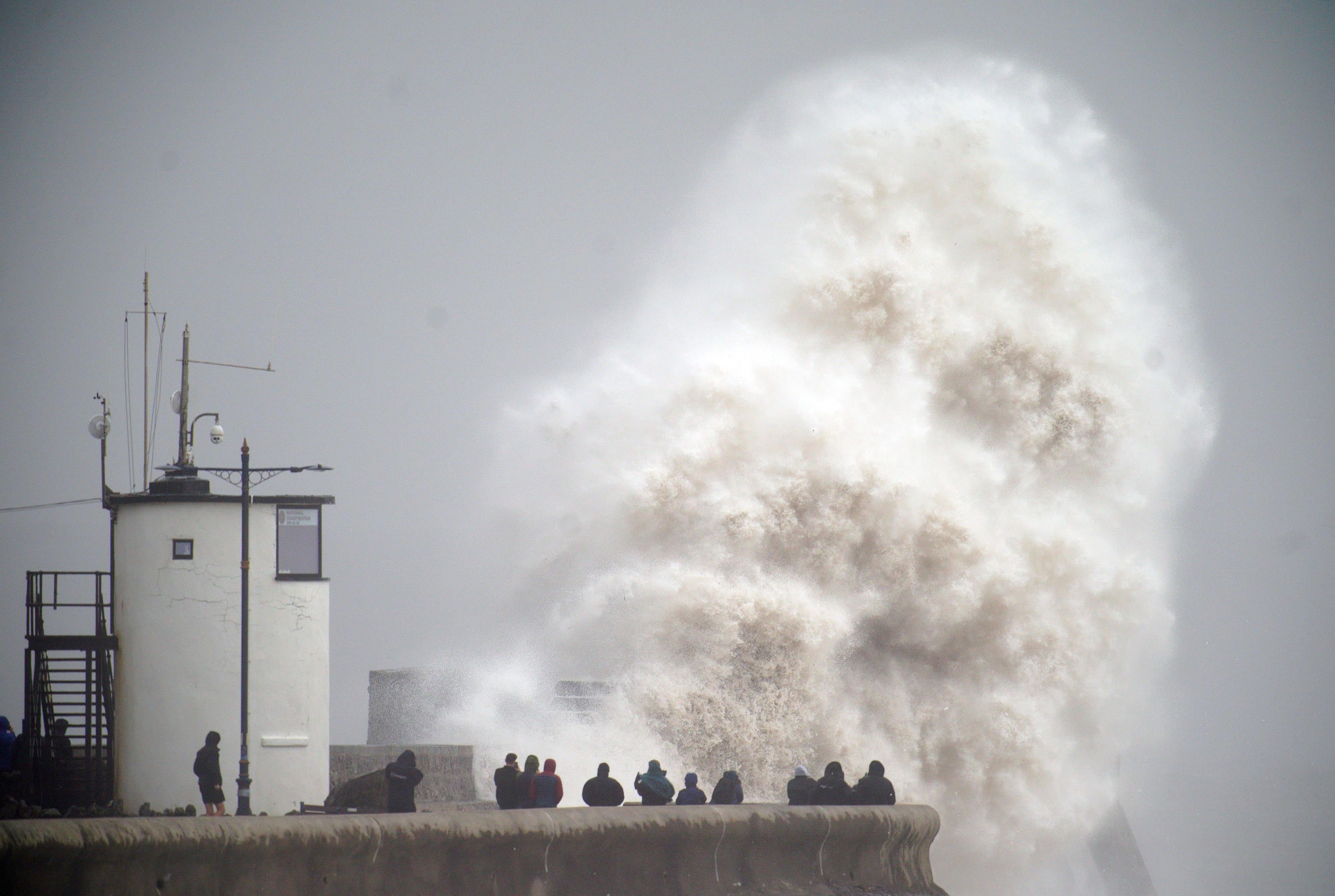 Coastal routes and seafronts could be affected by spray and large waves