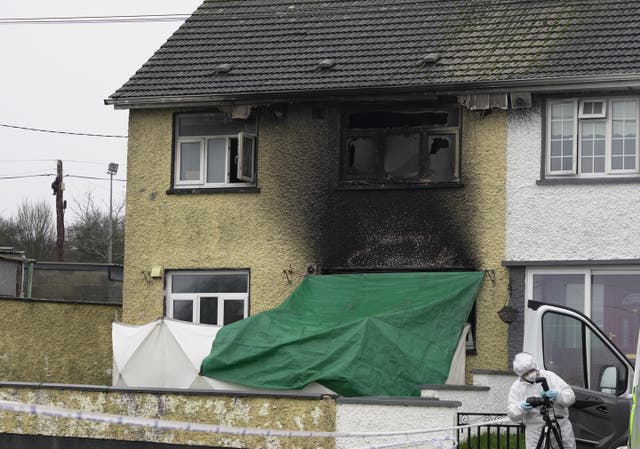 <p>Two people died in the house fire, gardai said </p>