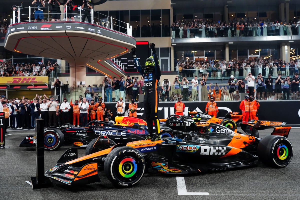 Lando Norris wins F1 world title after third-place finish in Abu Dhabi