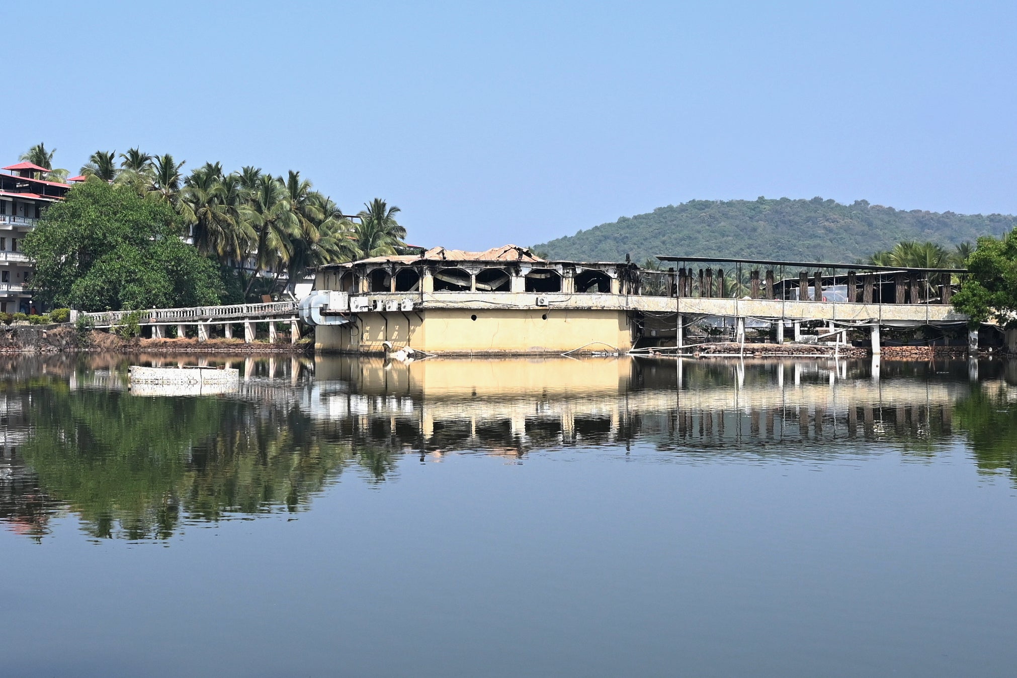 <p>The nightclub caught on fire early Sunday morning</p>