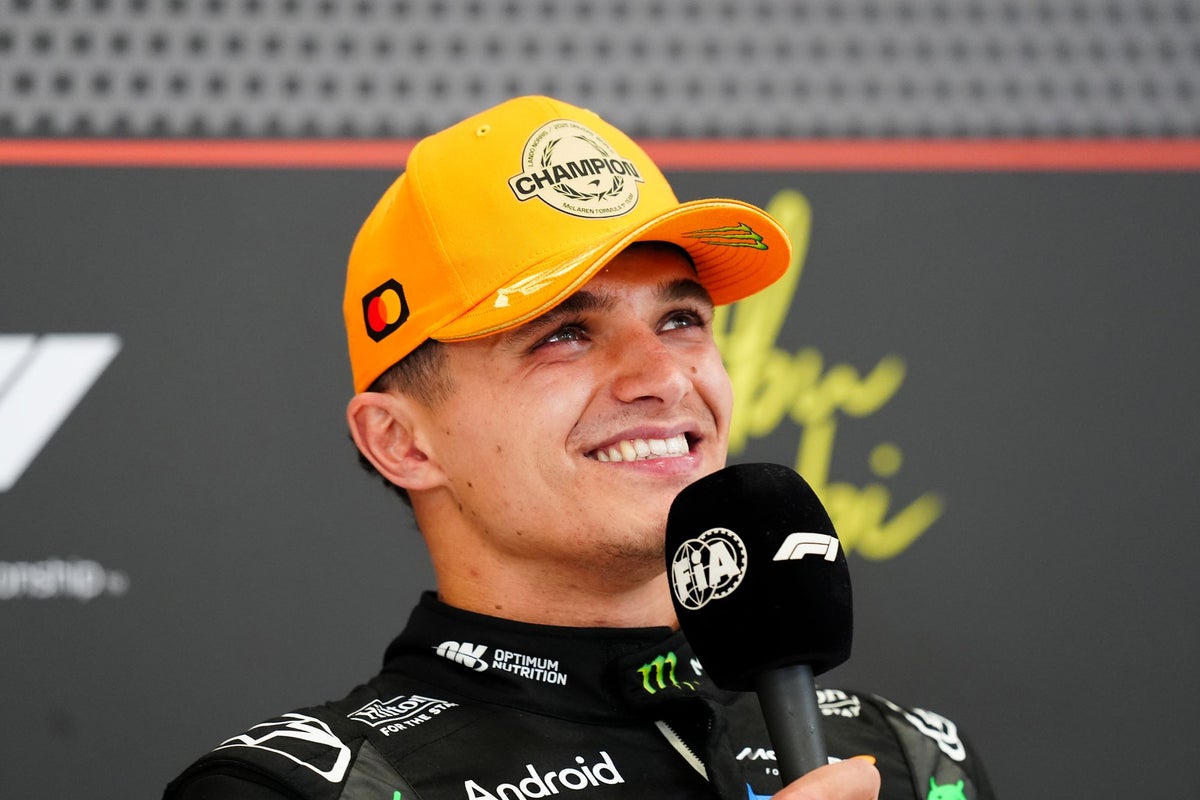 Lando Norris reveals he celebrated F1 title win with McDonald’s breakfast he ‘regretted straightaway’