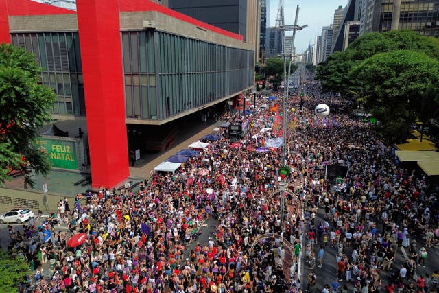 BRASIL-FEMINICIDIOS-PROTESTA