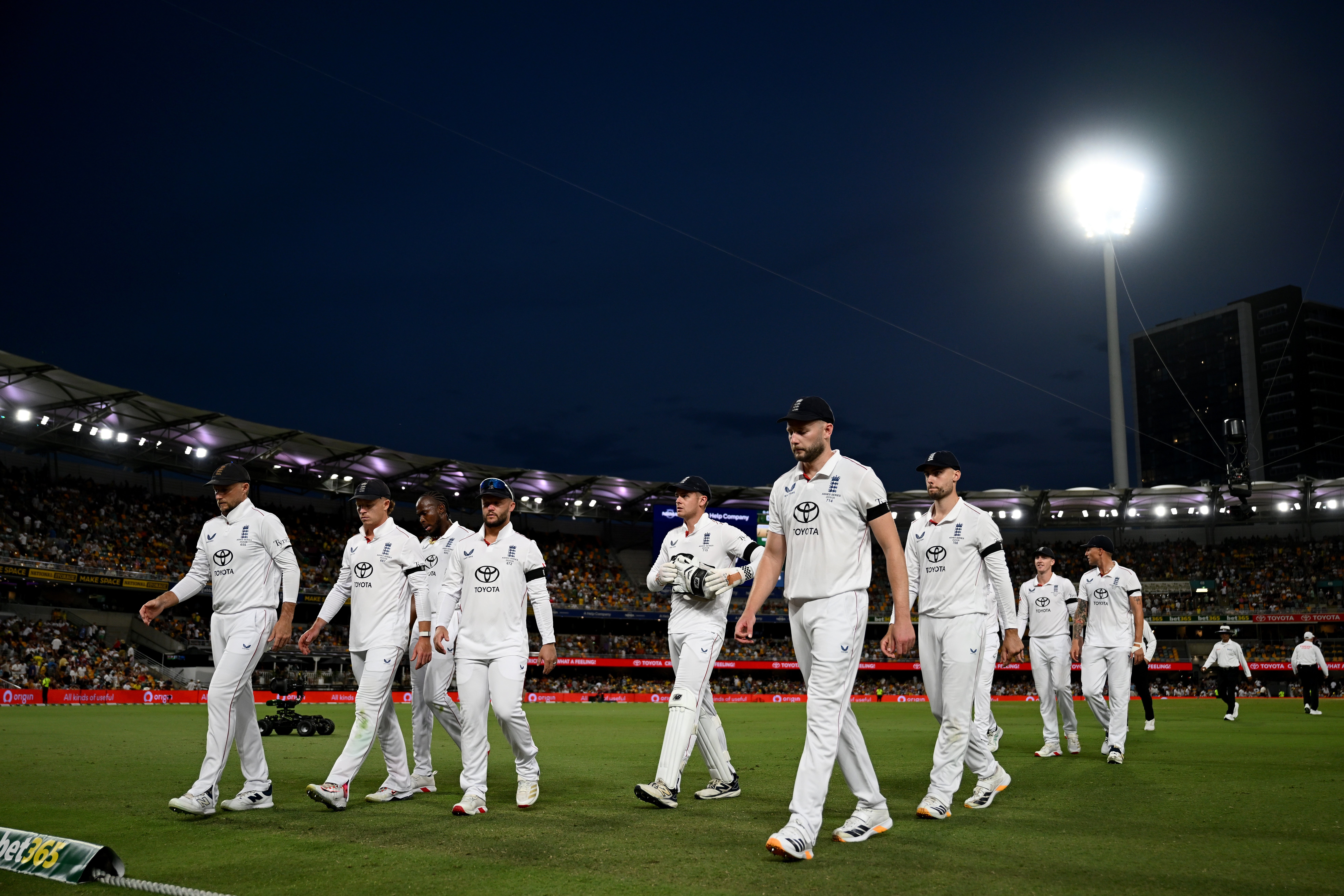 England suffered a bruising defeat in Brisbane