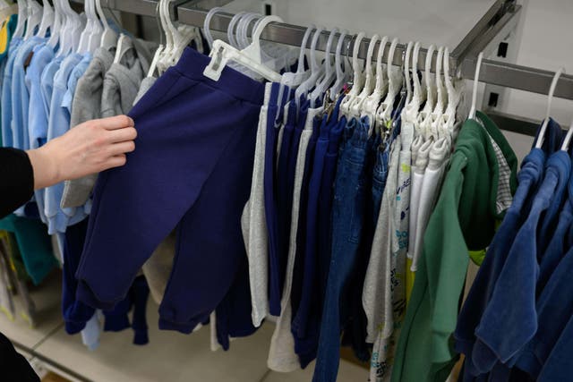 Quality and comfort are parents’ top priorities when buying clothes, according to a survey for Clearpay (Alamy West/PA)