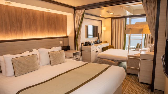 <p>P&O Cruises new five berth cabins will give families a new accommodation option</p>