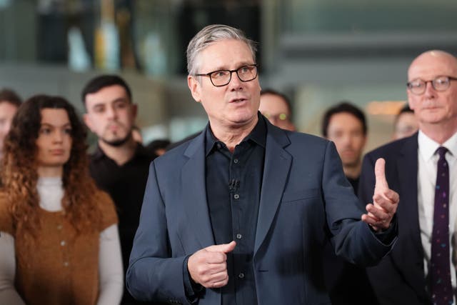 Prime Minister Sir Keir Starmer will discuss the peace plan with the Ukrainian leader (PA)