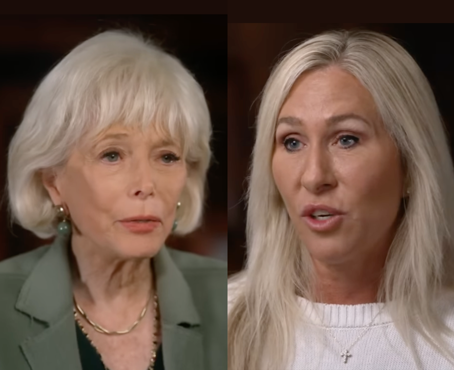 <p>60 Minutes host Lesley Stahl (left) and Georgia Republican Rep. Marjorie Taylor Greene had a tense exchange, with each woman accusing the other of contributing to the 'toxic' political environment</p>