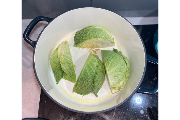 M&S x Tom Kerridge cast iron shallow blue casserole dish indybest review