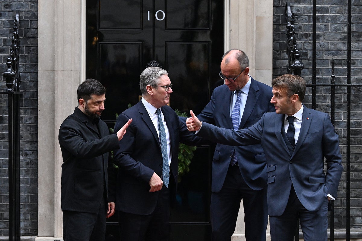 Ukraine-Russia war latest: Merz ‘sceptical’ about US peace deal as Zelensky meets European allies at Downing Street