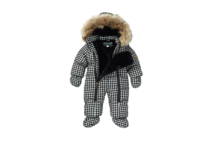 best baby snowsuit indybest review Holland Cooper baby snowsuit houndstooth