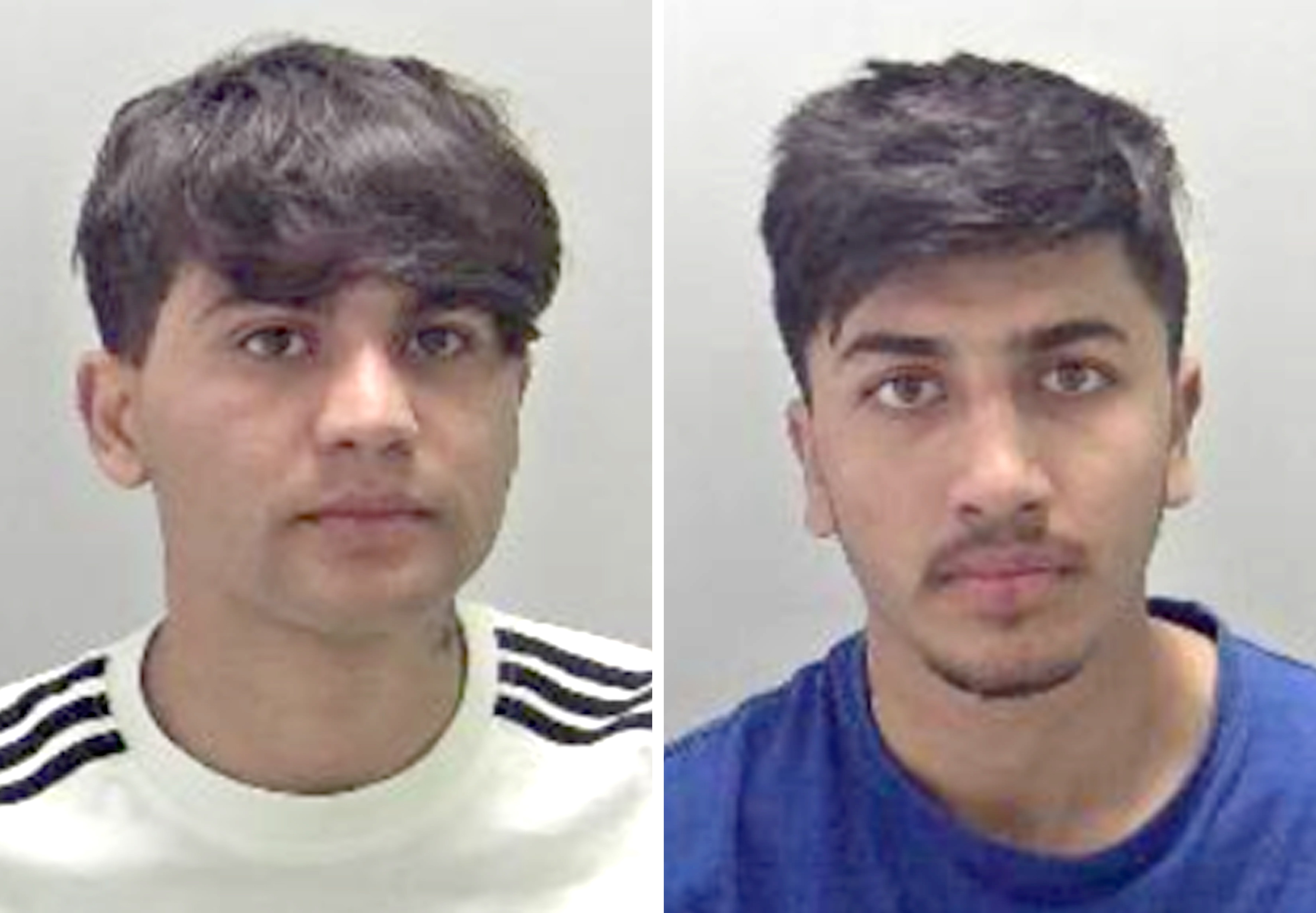 <p>Jan Jahanzeb (left) and Israr Niazal were jailed at Warwick Crown Court on Monday</p>